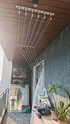 Ceiling-Mounted Cloth Hangers Installation